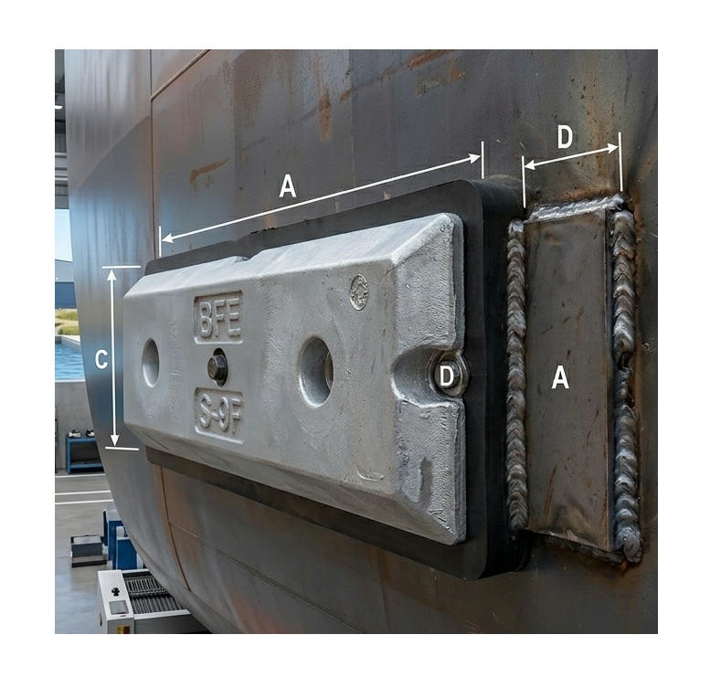 Zinc Anode Range — Singapore Sacrificial Anode Supplier (Welded Hull, Tank, Washer, Rubber Type)